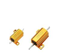 1PCS RX24 Aluminum Power Resistor 10W 25W Wirewound Metal Shell 0.01Ω~30KΩ 0.1 1 2 3 4 5 6 8 10 20 25 100 150 1K 10K Ohm(25W-0.22R)