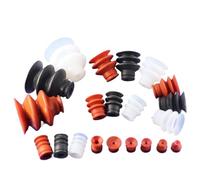 1Pcs SATR Pneumatic Manipulator Accessories Three-layer Silicone Suction Nozzle SR-20 SR-25-3 Vacuum Suction Cup For Injection(SR4Red,Three-layer)