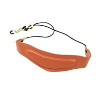 1pcs Saxophone Neck Strap Leather Neck Strap Metal Buckle Saxophone Accessories Saxophone Repair Parts (Color : Orange)