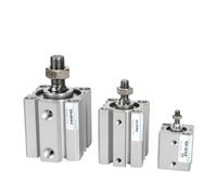 1PCS SDA B Series Male Thread Bore 12 16 20 25 32 40 50 63 80mm Stroke 5 10 20 25 30 40 45 50mm Air Pneumatic Compact Thin Cylinder(Bore 20mm)