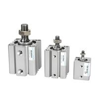 1pcs SDA B Series Male Thread Bore 12 16 20 25 32 40 50 63 80mm Stroke 5 10 20 25 30 40 45 50mm Air Pneumatic Compact Thin Cylinder(Stroke 50mm,Bore 12mm)