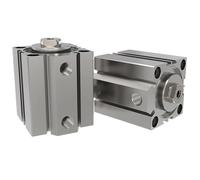 1Pcs SDA Type Bore 25mm Stroke 5/10/15/20/25/30/35/40/45/50/55/60/65/70/75/80mm Pneumatic Double Action Compact Air Cylinder(SDA25-10)