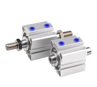 1pcs SDAD Bore 12/16/20/25mm Stroke 5 to 100mm SDAD12X5 SDAD25X100-B SDAD20X80-B Pneumatic Air Double Rod Compact Cylinder(ST 85mm,SDAD25)
