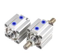 1pcs SDAD32 40 50 63mm Bore Double Rod Pneumatic Air Compact Cylinder with Male Thread Rod SDAD32X50-B SDAD40X60-B SDAD63X100-B(ST 80mm,SDAD32-B)