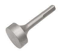 1Pcs SDS T-Post Ground Rod Driver for Hammer Drill, Round Shank Head Socket for Grounding Bits (Flat)