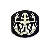 1Pcs Seal Team 6 Skeleton Frog Frogman 3D Military Patch PVC Badges Patch Tactical Stickers for Clothes with Hook (White)