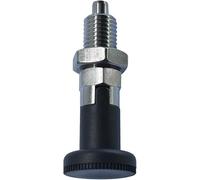 1Pcs Self Locking Knob Plunger Spring Knob Plunger Positioning Pins Lock Pin Bolt Fine Thread Screw Indexing Plungers Self Locking Indexing Pin (M20)