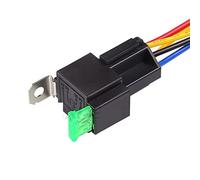 1Pcs/Set Auto Fused On/Off Relays DC12V 30A 4 Pin Electronic Relay Car Automotive Relay with Insurance Film Car Fuse