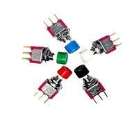 1pcs SH T80-P Series P8701 3-Pin Snap-Acting Click Momentary ON-MOM Push Button Switch gold plated feet IDGTTLDF(Gold)