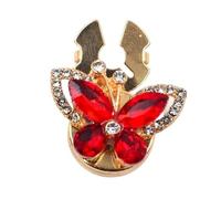 1Pcs Shiny Rhinestone Button Set, Women'S Butterfly Crystal Shirt Cufflinks, Elegant Wedding Party Accessories