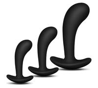 1Pcs Silicone Heavy Anal Beads Butt Plug Wearable Anal Plug G Spot Dildo Insert Vagina Extender Anus Dilator Sex Toy Expansion Black Style Two M