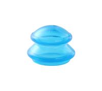 1Pcs Silicone Massage Body Cups, Relaxation Anti Cellulite Chinese Vacuum Silicone Cupping Cups, Manual Cuppings Massager for Back, Shoulders(L,Blue)