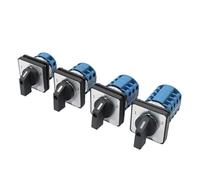 1PCS Silver Contact LW26-20/32/63 Universal Switch 3 Position 1-0-2 1/2/3/4 Poles 440V 4/8/12/16Terminals Rotary Cam Switch(63A 16Terminals)