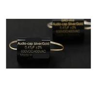 1pcs Silver/Gold tube amplifier frequency division coupling gold and silver foil audio capacitor CZAOINCU(2.2UF 420V 25X35)