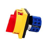 1pcs Silver Point Copper Padlock Type Conversion Switch LW26GS-20/04-2 Three-phase Power Cut-off Switch LW28GS(2 Panels M2 48x48,63A)