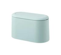 1Pcs Simple Desktop Trash Bin Mini Storage Bucket Can Automatic Pop-up Lid For Dressing Tables Home Office Garbage For Bedroom,Living Room(Green)