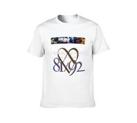 1PCS Simple Minds Glittering Prize 8192Vintage T Shirt Short Sleeve Funny Top White M