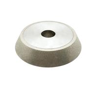 1pcs Single Bevel Flat Shaped Electroplated Diamond Grinding Wheel for Tungsten Carbide - Precision Grinding Tool(200Grit 150mmx32mmx30Deg)