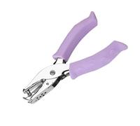 1PCS Single Hole Punch Handheld Small Hole Punch Purple Single Bill Punch Mini Paper Soft Handle Suitable For DIY Handicraft Label Clothing Bill Scrapbook Tool