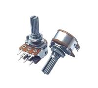 1pcs,Single-loop carbon film double-layer potentiometer,RK16,A100K,6Pin