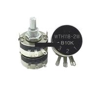 1pcs,Single-loop carbon film double-layer potentiometer,WTH118-2W 1A,1K 2.2K 4.7K 10K 22K 47K 100K 220K 470K 680K 1M,6Pin(10K Ohm)