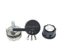 1pcs,Single loop carbon film potentiometer,WTH118-2W 1A ,With Knob Cap,B1K 2K2 4K7 10K 22K 47K 100K 220K 470K 1M(4.7K Ohm)
