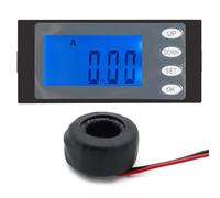 1pcs Single Phase Digital AC Meter Wattmeter 220V Voltmeter Current Voltage Power Energy Tester Panel Kwh Monitor With CT(32A with coil CT)