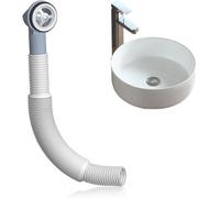 1Pcs Sink Overflow Kit, 25mm Round Sinks Waste Kits, Kitchen Sink Waste Kit, Bath Wash Basin Overflows Head