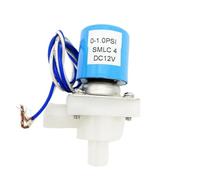 1PCS SMLC 3 4 2-Way Normally Closed 12mm Plastic Water Solenoid Valve Special Diaphragm for Food Water System(SMLC 3,DC12V_1PC)