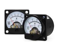 1Pcs SO-45 AC Analog Voltmeter 5V 10V 15V 20V 25V 30V 50V 75V 100V 150V 200V 300V 450V 500V 600V 800V Pointer Voltage Panel Meter(AC VOLTMETER_AC 5V)