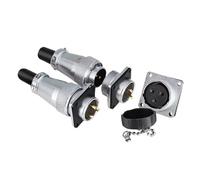 1Pcs Socket WS24 2 3 4 9 10 12 15 19 Core TQ/Z Reverse Mount Industrial Connector WS24 2P 3P 4P 9P 10P 12P 15P 19Pin(2 core plug)