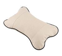 1Pcs Soft Auto Car Seat Headrest Pillow, Head Neck Rest Support Cervical Pillow Head Neck Support Cushion Pad for Travel Car Seat Driving & Home (Beige)