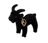 1Pcs Soft Stuffed Standing Goat Toy Lifelike Goat Pendant Plush Toys Cute Mini Animal Cool Keyring Bags Decoration