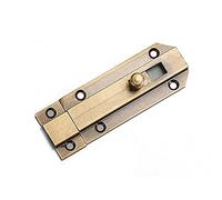 1pcs Solid Brass Security Door Bolt Latch - Versatile Slide Bolt Lock for Doors, Cabinets, and Windows(Antique Bronze,305 6cm)