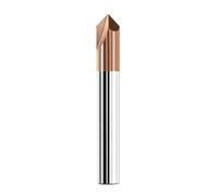 1pcs Solid Carbide Chamfer Router Bit, 60/90/120 Degree 2 Flute V Groove End Mill CNC Milling Cutter For Lettering Carving Deburr Practical(5x5Dx50Lx90 DEG)
