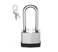 1Pcs Solid Hardened Steel Waterproof Security Thousand-Layer Lock Long Shackle Keyed Padlocks Padlock Heavy Duty