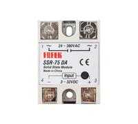 1PCS Solid State Relay SSR-10DA/25DA/40DA/50DA/60DA/75DA DC control 3-32V TO 24-380V AC SSR Single phase Solid state relay 25/40/60A(SSR-75DA)