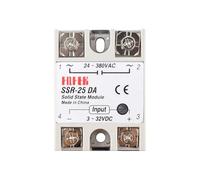 1PCS Solid State Relay SSR-10DA/25DA/40DA/50DA/60DA/75DA DC control 3-32V TO 24-380V AC SSR Single phase Solid state relay 25/40/60A(SSR-25DA)