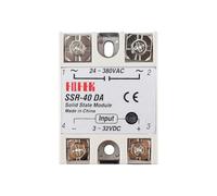1PCS Solid State Relay SSR-10DA/25DA/40DA/50DA/60DA/75DA DC control 3-32V TO 24-380V AC SSR Single phase Solid state relay 25/40/60A(SSR-40DA)