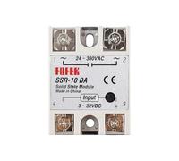 1PCS Solid State Relay SSR-10DA/25DA/40DA/50DA/60DA/75DA DC control 3-32V TO 24-380V AC SSR Single phase Solid state relay 25/40/60A(SSR-10DA)