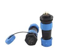 1PCS SP17 IP68 Socket Electrical Wire Connectors 2/3/4/5/7/9 Pin Back Nut Male Female Cable Waterproof Connector(SP17-5L)