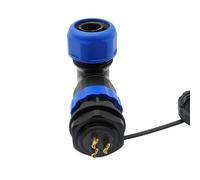 1PCS SP20 Corrugated Pipe Angle Waterproof Connector 2/3/4/5/6/7/9/10/12/14Pin IP68 Cable Connector 90 Degree Elbow(14 pin)