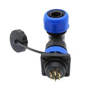 1pcs SP20 IP68 Waterproof Connector 2-14 Pin 90 Degree Elbow Flange Outlet for Military & Hobby Use(3 Pin)