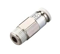 1PCS SPC VPC M5 1/8" 1/4" 3/8" 1/2" BSP Threaded Pneumatic Check Valve Air Pipe Quick Check Valve Quick Connector(VPC10-02)