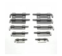 1PCS Spring Loaded Metal Barrel Bolt Latch Tone Latches Hinges Home Hardware(2-NO Hole-L)