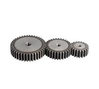 1Pcs Spur Gear 4M 10 11 12 13 14 15 16 17 18~20T Motor Flat Cylindrical Gear Outer External Metal Transmission Gear 45# Steel(4M 15 Teeth)