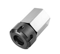 1pcs Square ER25 ER32 ER40 Chuck Block Hard Steel Hex ER Spring Chuck Seat for Lathe Engraving Cutting Machine Tool Handle(Hexagon,ER32)