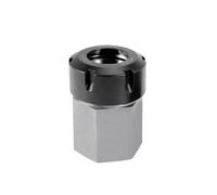 1pcs Square ER25 ER32 ER40 Chuck Block Hard Steel Hex ER Spring Chuck Seat for Lathe Engraving Cutting Machine Tool Handle(Hexagon,ER32)