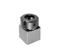 1pcs Square ER25 ER32 ER40 Chuck Block Hard Steel Hex ER Spring Chuck Seat for Lathe Engraving Cutting Machine Tool Handle(Square,ER32)