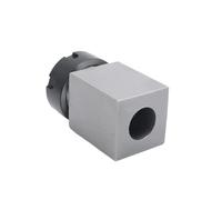 1pcs Square ER25 ER32 ER40 Chuck Block Hard Steel Spring Collet Chuck Seat for CNC Engraving Machine Cross Hole(ER40,Square Handle)